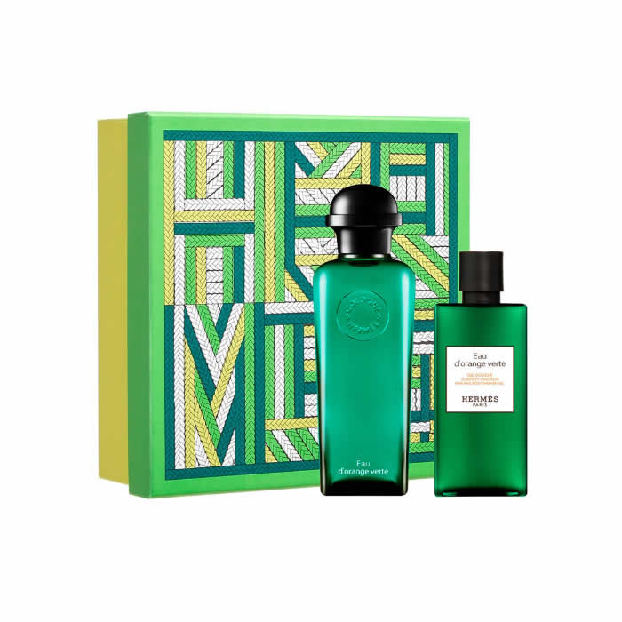 Hermès Eau D'Orange Verte Eau De Cologne Spray 100ml Set 2 Artikel