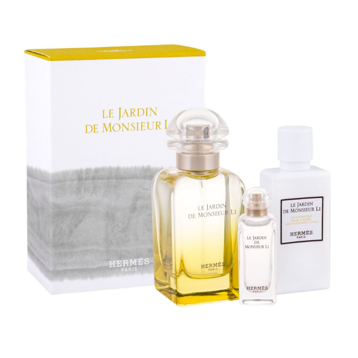 Hermès Le Jardin De Monsieur Li Eau De Toilette Spray 50ml Set 3 Artikel