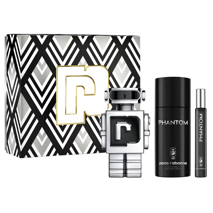 Paco Rabanne Phantom Eau de Toilette Spray 100ml Set 3 Artikel