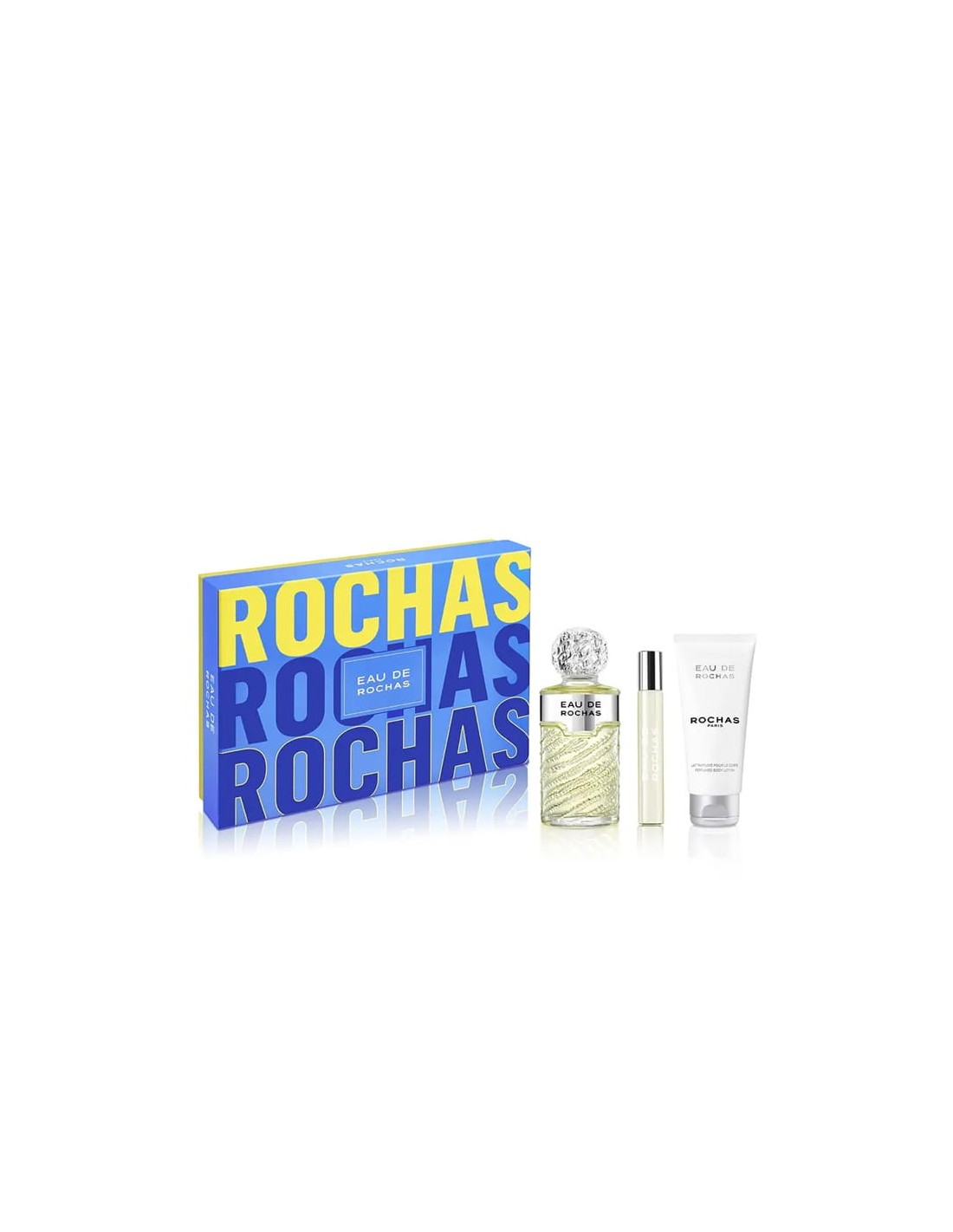 Set Eau Rochas (Eau de Toilette 100ml, Body Lotion 100ml, Eau de Toilette 20ml)