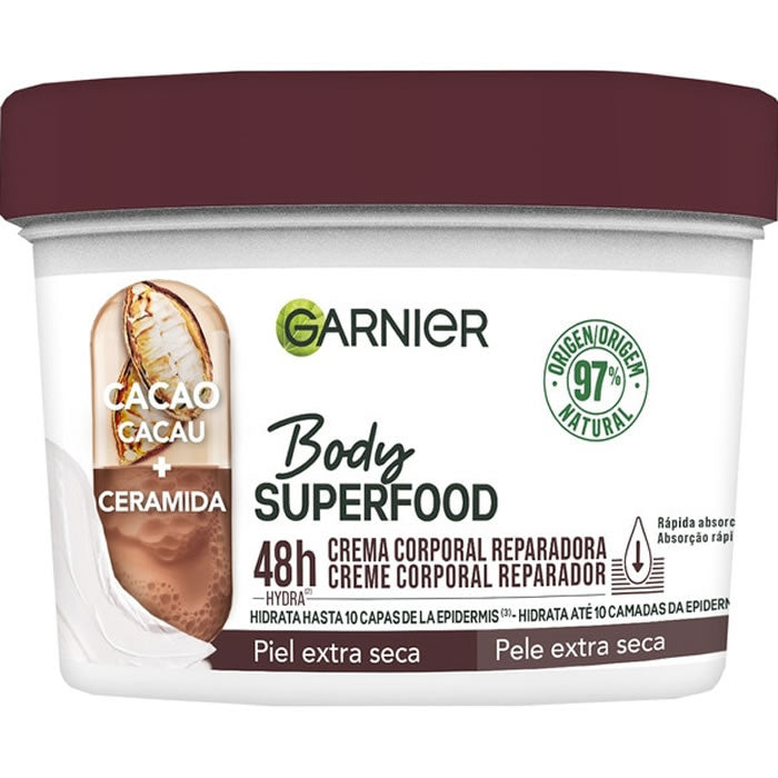Garnier Körperpflege Superfood Cocoa Reparierend Body Cream 380ml