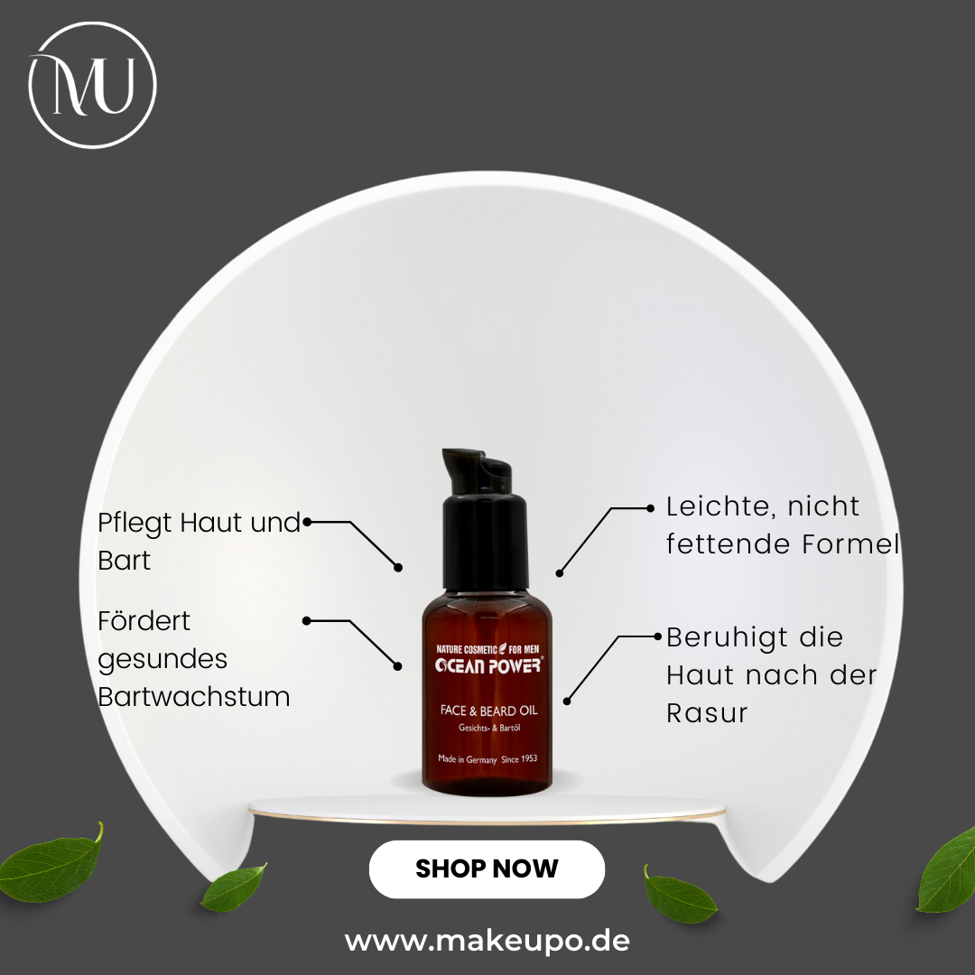 OCEAN POWER® FOR MEN - FACE & BEARD OIL 50ML