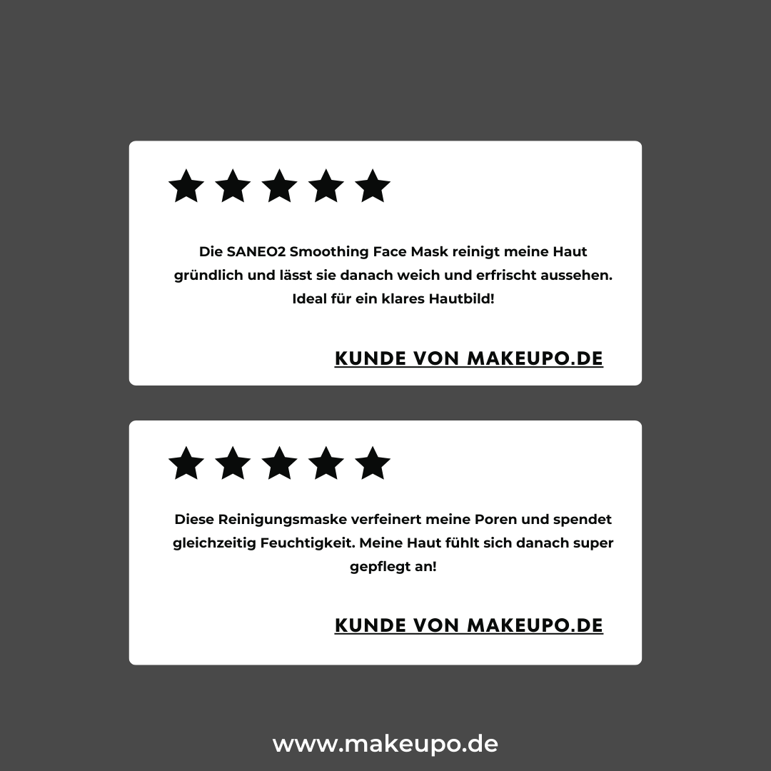 SANEO2® SMOOTHING FACE MASK REINIGUNGSMASKE