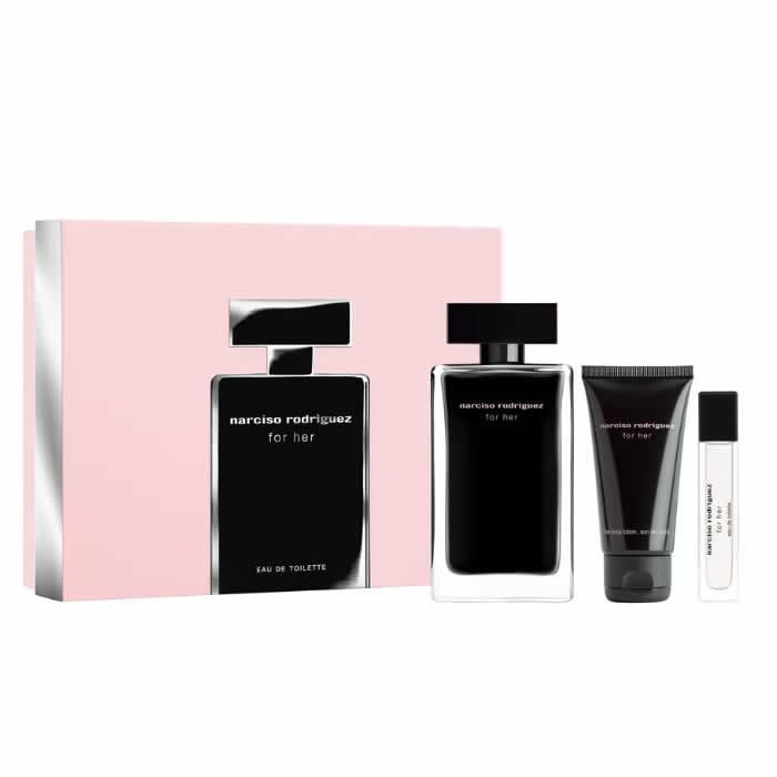 Narciso Rodriguez For Her Eau De Toilette Spray 100ml Set 3 Artikel